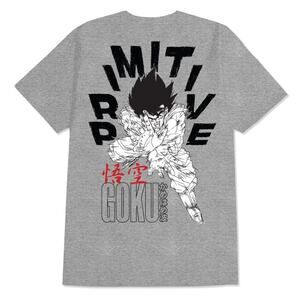 Primitive Skate X Dragon Ball Z Men's T-Shirt Goku Energy Japanese Anime Tee